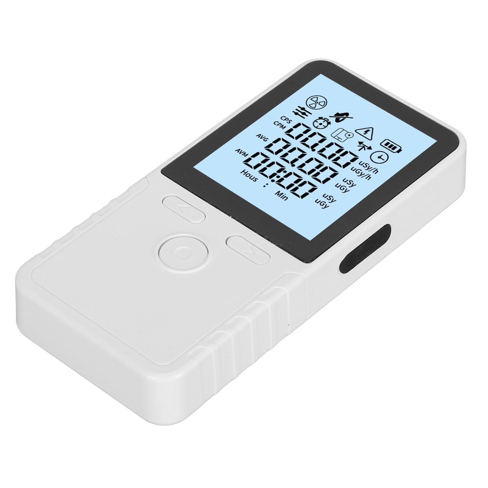 Tester de Radiación de Contador de Geiger, Portaplecounter, Detector de Radiación Mide Beta X y Rayos de la Batería Alimentado para la Prueba de Nivel de Radiación, Contadores de