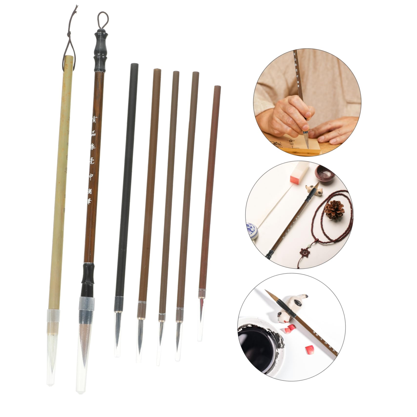 jojofuny Chinese Calligraphy Brush Set Ink Brush Calligraphy Supply for Beginners and Artists