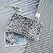 KWOS - Copricuscino rettangolare con paillettes, colore nero, lucido, confortevole, in velluto, per feste, Natale, Ringraziamento, matrimonio, 30,5 x 50,8 cm