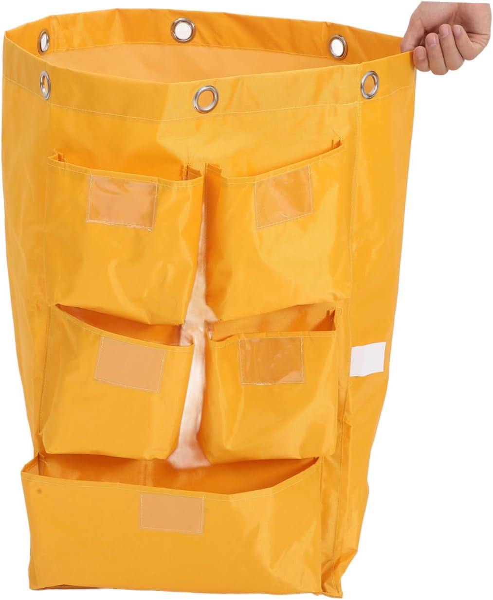 Janitorial Cleaning Cart Bag Replacement with Thickened Strong Load-Bearing Cloth for Housekeepers Spacious Industrial Cleaning Supply Organizer with Design