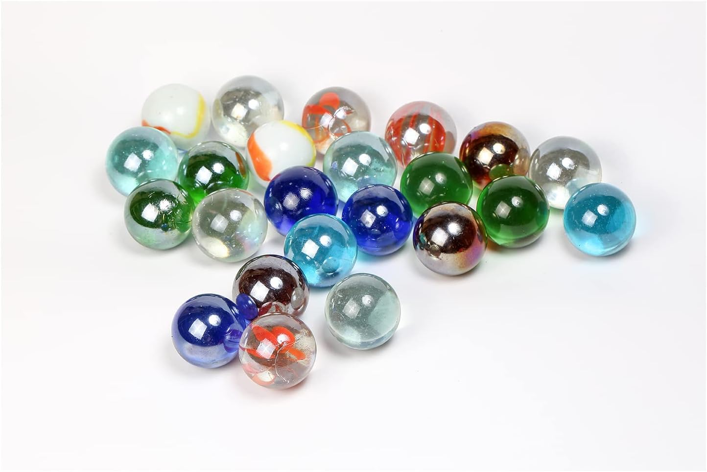 Amazon 60個パック 0 63インチ チェッカービー玉ゲーム 6色 ビー玉 おもちゃ