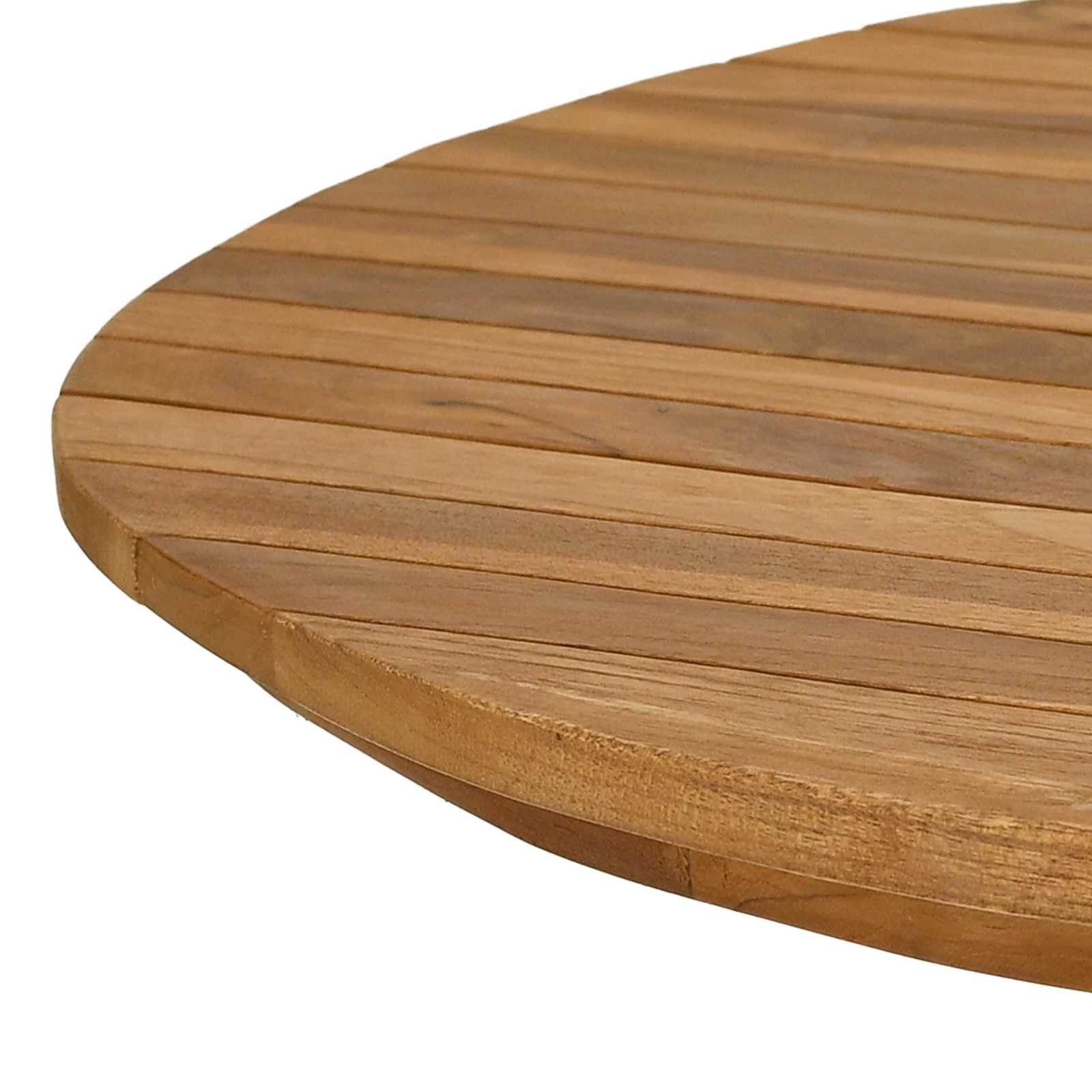 vidaXL Plateau de Table 120 x 70 x 3,5 cm Ovale Bois de Teck Massif, Surface en Teck Chic, Plateau Moderne pour Table à Manger, Meuble Pratique et Tendance
