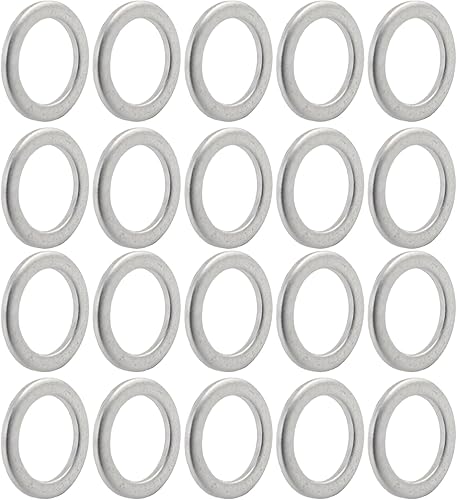 20 piezas 94109-20000 de aceite de transmisión de líquido de drenaje arandelas aplastantes juntas de aluminio de 0.787 in anillos de sello para