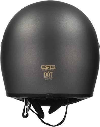 Miniatura 5 de Casco integral de CRG Sports de fibra de vidrio para motocicleta motocross y scooter con certificación DOT ATV-1