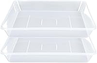 Vista 6 de Paquete de 4 platillos cuadrados para plantas de 18 pulgadas, platillo de plástico duradero, platillos resistentes para macetas, macetas