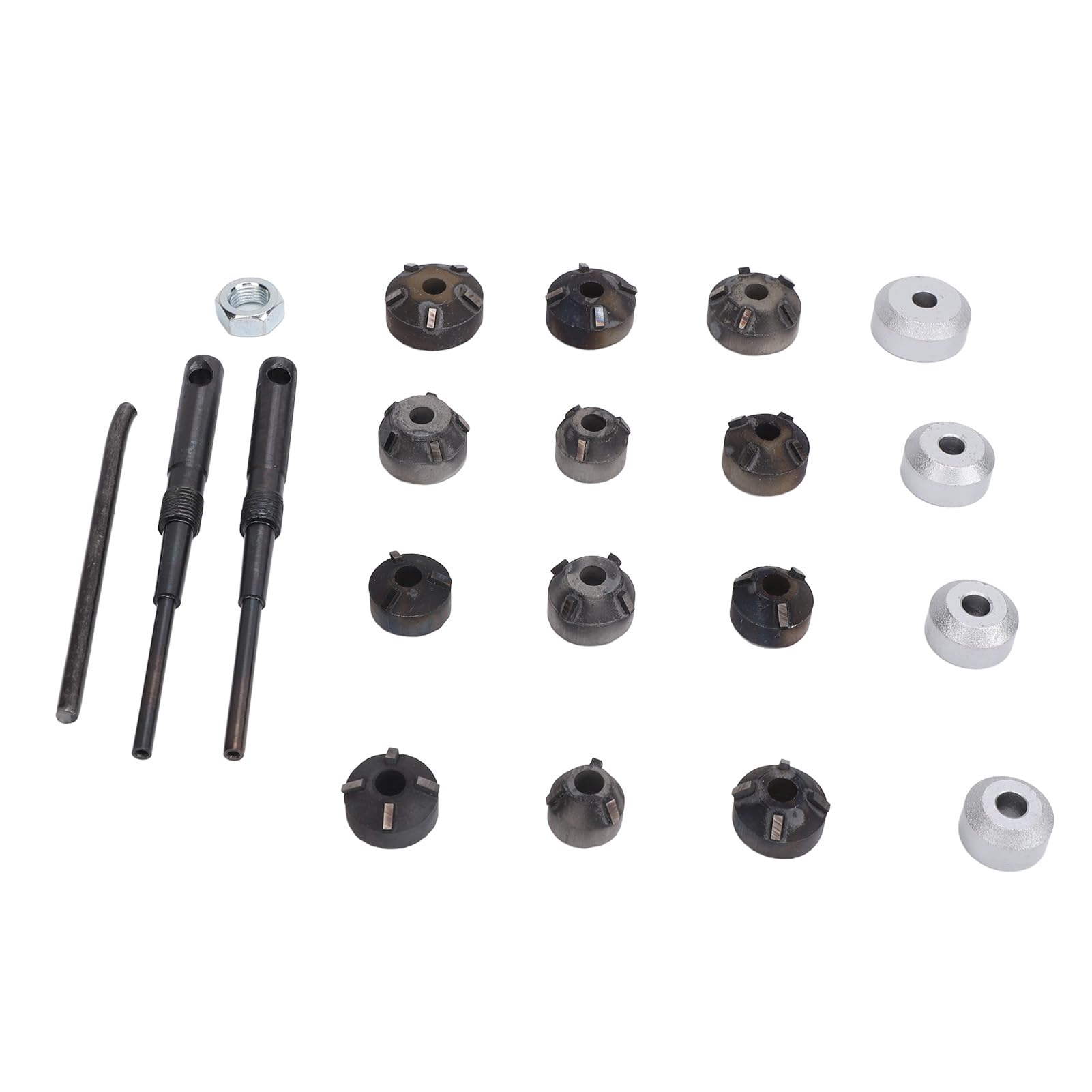 flexman 20 Pezzi Set Frese per Sedi Valvola, Utensile per Alesatore per Sedi Valvola Acciaio Legato, Taglierina per Sedi Valvola Moto Universale Facile Molare per Valvola 0,8~1,2