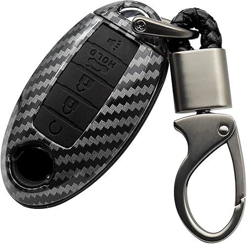 ontto Funda para Llave de Automóvil con Mando a Distancia Inteligente de 5 Botones, Llavero, Protección para Llaves, Cadena para Llaves, Anillo para