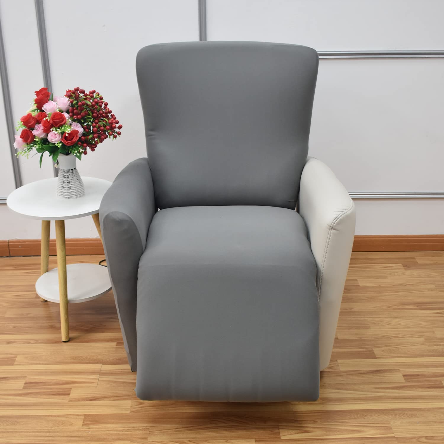Sesselbezug relaxsessel sesselschoner für fernsehsessel relaxsessel Lehnsessel-Abdeckung mit Tasche Lehnsessel-Schonbezüge Schutz 4 Stück