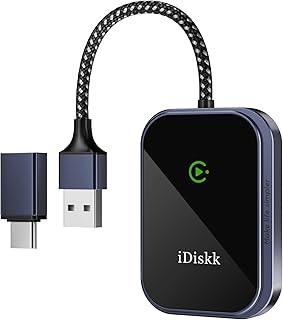 محول كاربلاي لاسلكي يعمل على تحويل الاتصال السلكي إلى لاسلكي ويتميز بسهولة التوصيل والتشغيل ويتوافق مع موبايل آيفون