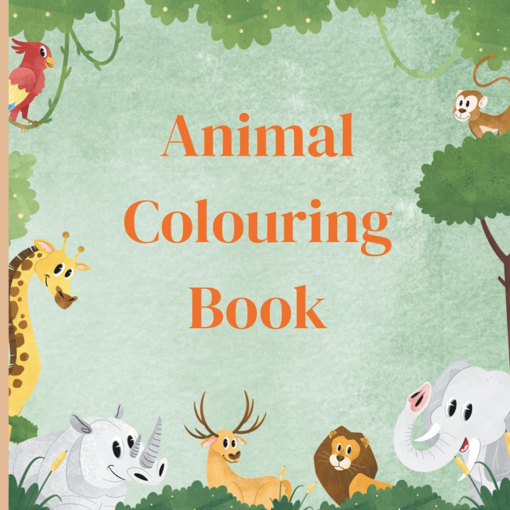 Childrens Animal Colouring Book: Educaaitonal Colouriong Pages with Animals and Alphabet Order for Ages 3 - 6