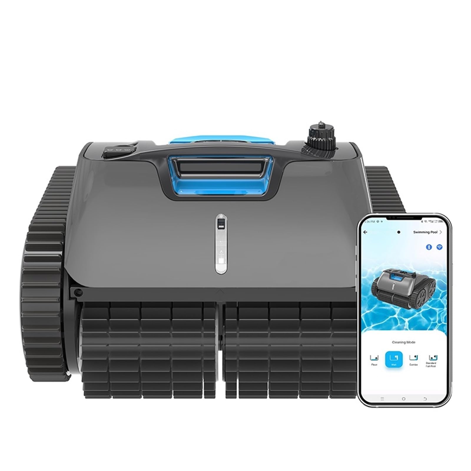 SICWEDIM Pool Cleaners For Swimming Pools Robots C1PRO Wash Wall Waterline Floor Max. 150㎡ Cordless Robotic Cleaner 65W 4600mAh