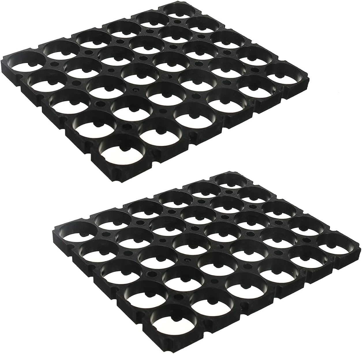 IDUINO 10pcs 5x6 Battery Holder Bracket 18650 Cell Safety Shockproof Plastic Battery Pack Bracket Cylindrical Cell Spacer Protection Board for DIY Fixed Battery-image-44