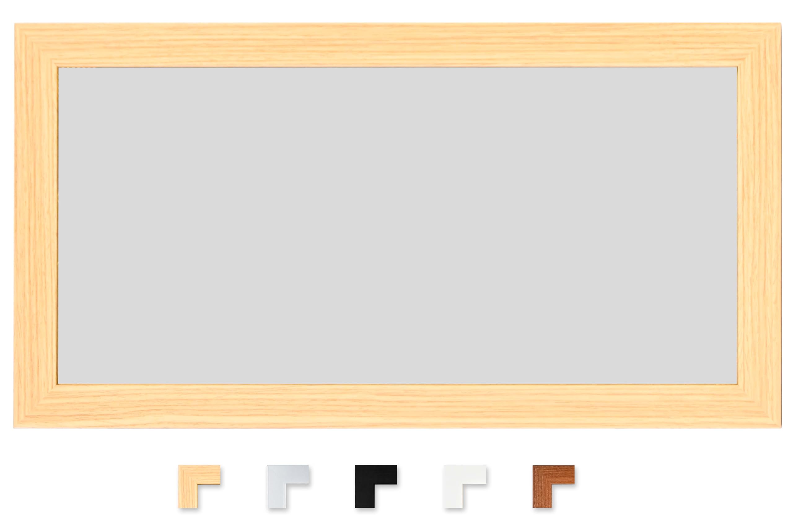Aim Products Oak 98Cm X 33Cm Panoramic Frame, Picture Frame, 98X33cm Poster Frame, Modern Mdf Wood Frame.