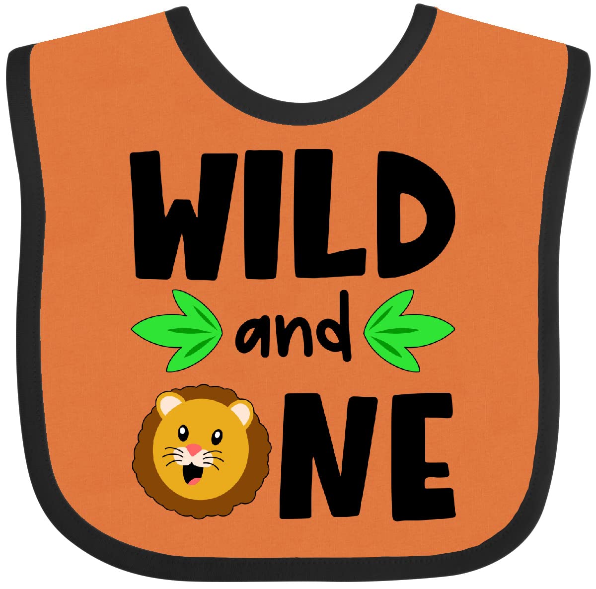 inktastic Wild and 1 Cute Lion Birthday Baby Bib