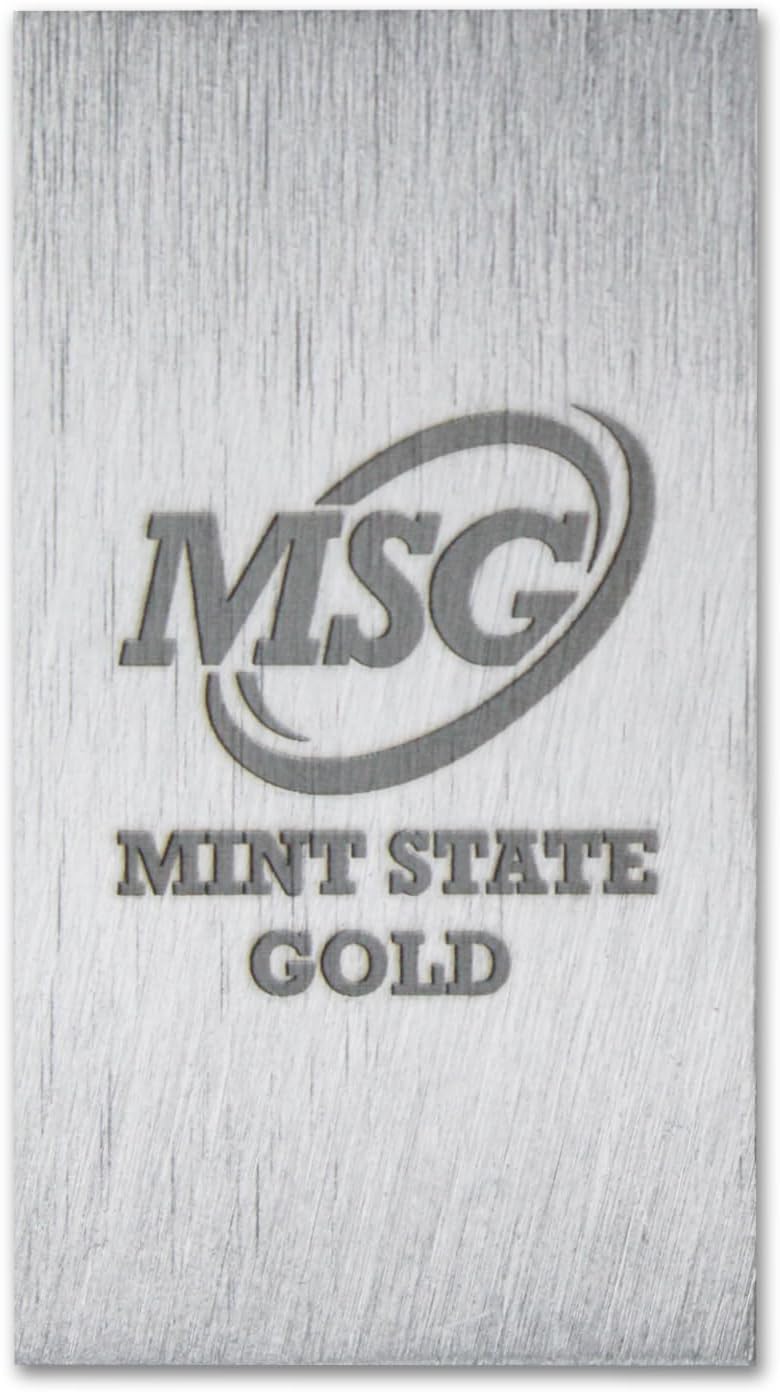 1 oz Zinc Bar (Flat Style) .999 Pure Paperweight - Element Design with Certificate of Authenticity