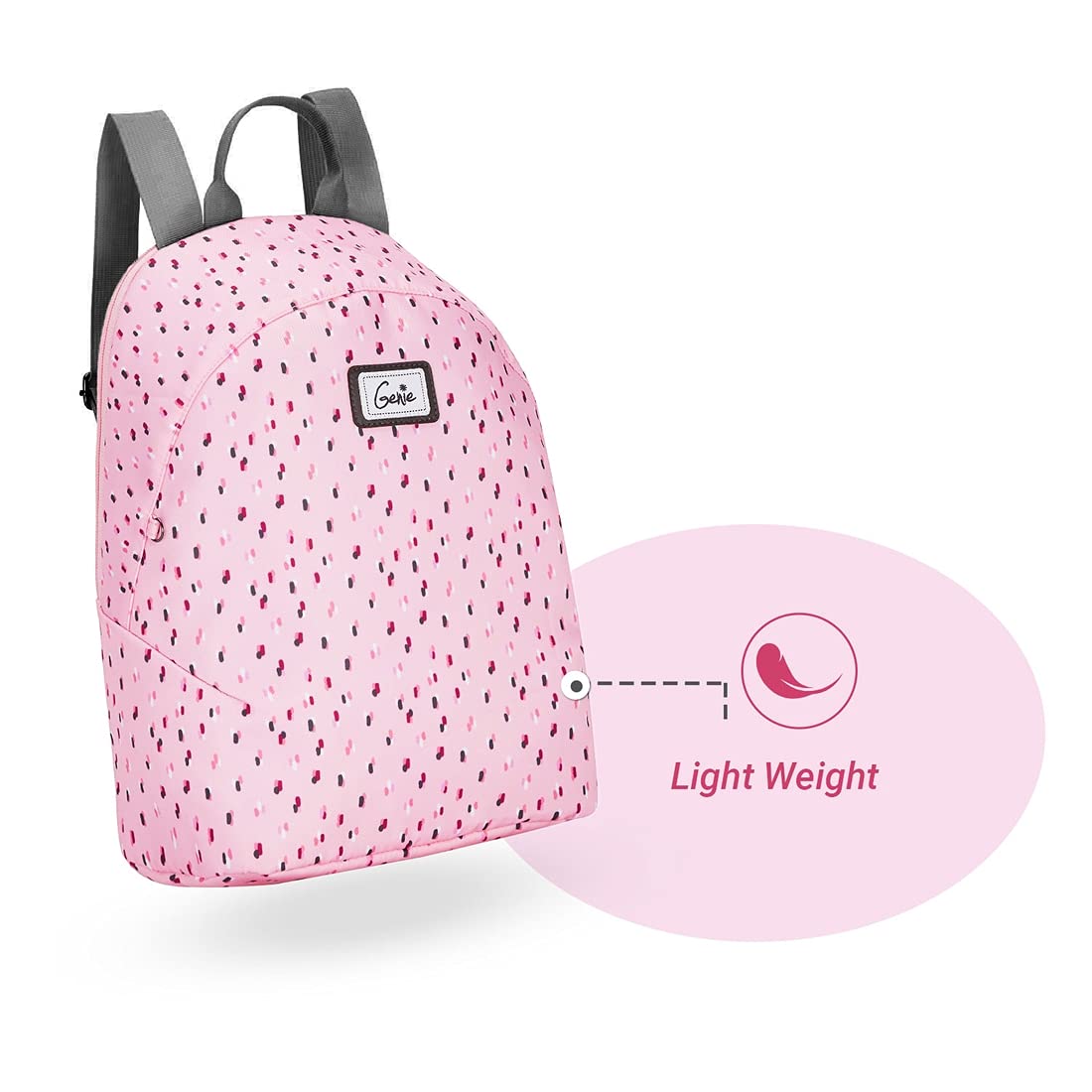 Genie Spritz Casual Backpack, Rose | Lightweight Daypack for College, Travel & Daily Use | Women & Girls 3