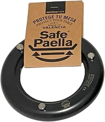 Miniatura 3 de ZENDEU Kit Safe Paella - 4 porcionesanillo de paella seguro + paella esmaltada de 12 pulgadas (11.8 in) + soporte de silicona para sartén caliente