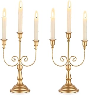 Bukela Gold Candelabra Candle Holders