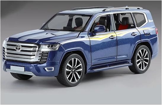 Scale car Model 1/24 for Land Cruiser LC300 SUV Alloy Car Model Diecast Metal Off-Road Vehicle Souvenir Suitable for DecorationBlue