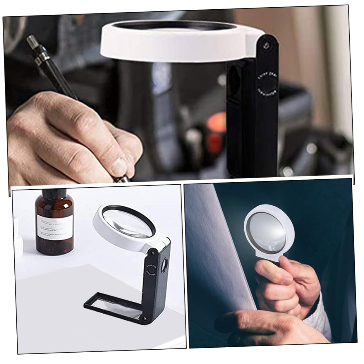 Baluue 5pezzi Ingrandimento Led Ingrandimento Per Portatilper Hobby e Riparazioni
