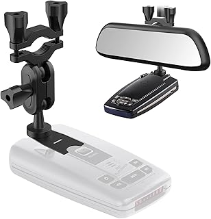 Radar Detector Mount, Car Rear View Mirror Radar Detector Mount, for Escort Passport, Beltronics Vector & Rocky Mountain Phantom-T Radar Detector Rearview Mirror Stem Mount
