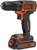 Vista 1 de BLACK+DECKER Kit de taladro/destornillador inalámbrico de 20 V MAX con batería, cargador y broca de doble extremo (BDCDD120C)