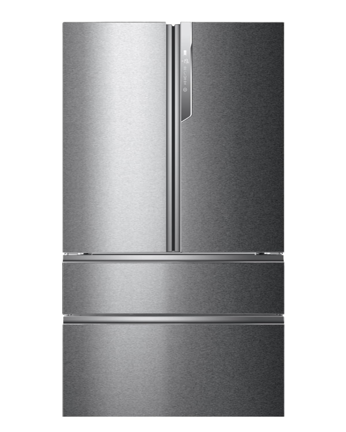 Haier French Door Kühl-Gefrierkombination I 100cm Breite I French Door Kühlschrank mit 750L XXL-Volumen, Eiswürfelspender & No Frost I Doppeltür Kühlschrank mit Gefrierfach I FD 100 SERIE 7 HB26FSSAAA