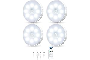 Motion Sensor Puck Light with Remote