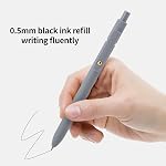 Ddaowanx Gel Pens, 6 Pcs 0.5mm Quick Dry Fine Point Smooth Writing Pens, Cute Office School Supplies Gifts for Women (6 Pcs Morandi-Black Ink)