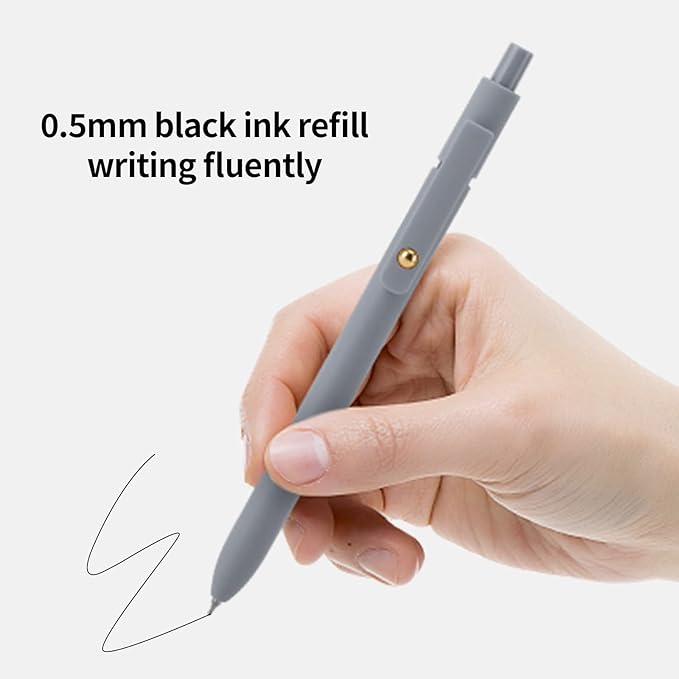 Set de 6 Bolígrafos de Gel Ddaowanx 0.5mm Tinta Negra miniatura 6