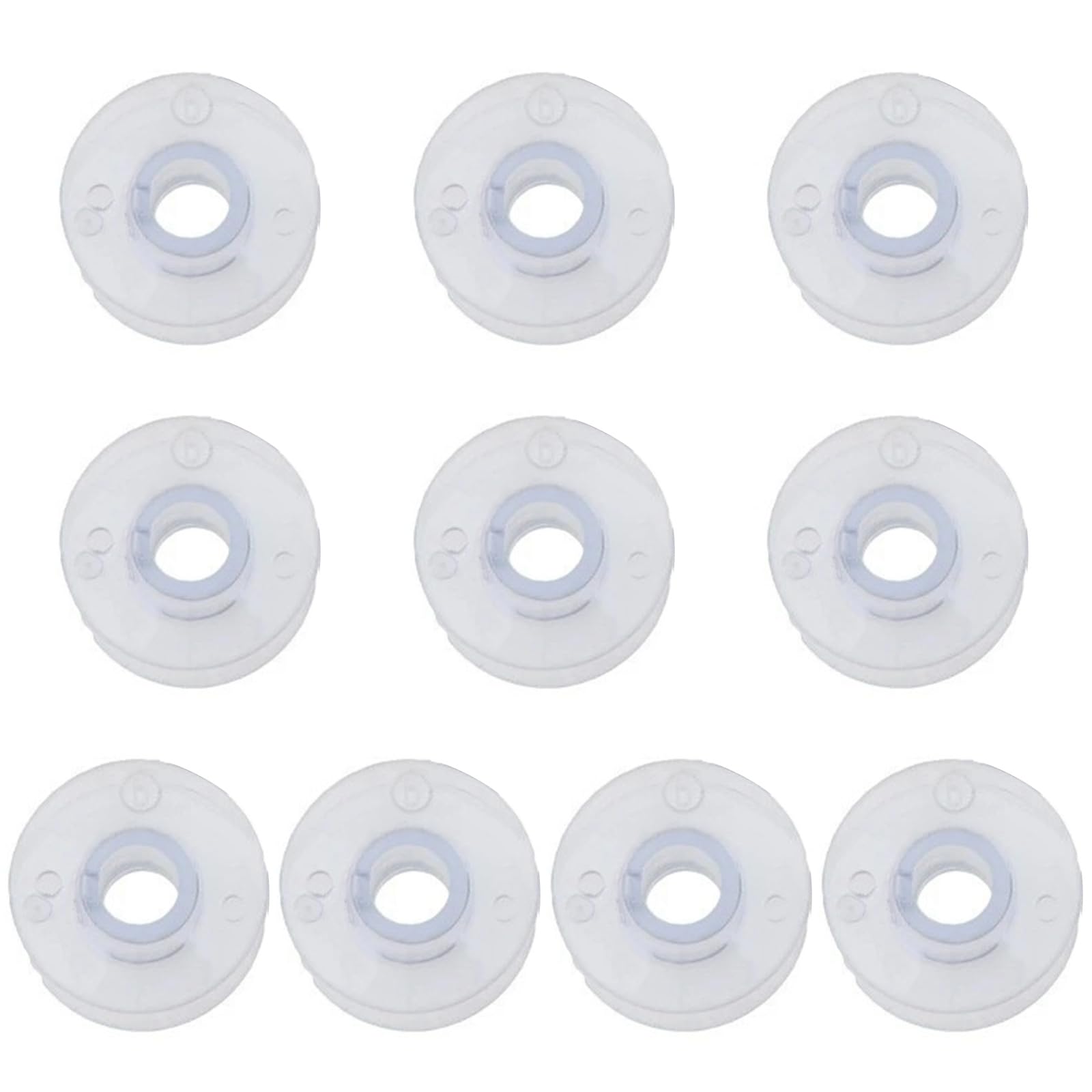 NEWFT 10Pcs Clear Sewing Bobbins Thread Winders for Machine Stitching Tailoring Spool Empty Spool Accessories Sewing Machine Accessories Bobbins