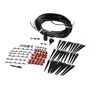 Drip Irrigation Kit Automatic Water Up to 30 Containers 0.5 GPH Dripper Emitters for Landscape Garden Plants Rayurain