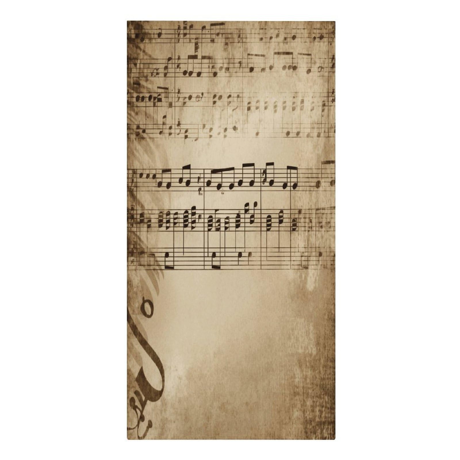 Fekiloot Men's Style Music Notes On Old Paper Large Beach Towel, Travel Towel For Adults Wo, Pool Towels For Beach, Camping, Swim Pool, Gym, Sports& Yoga 61.4"X30.3"