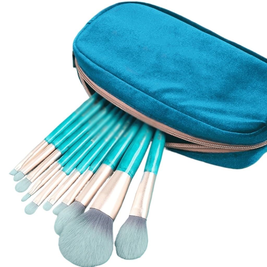 Pennello for trucco Set completo da 10 pezzi di pennelli for for ombretti for capelli morbidi for bellezza
