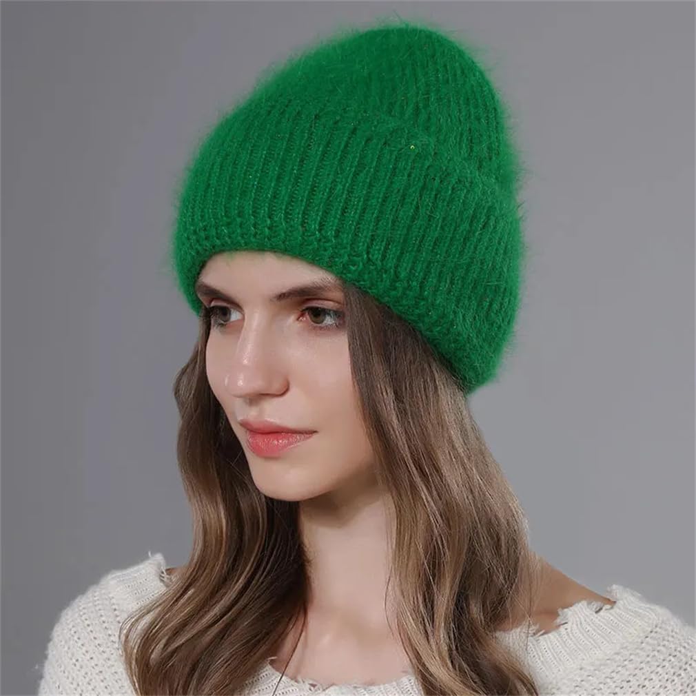 Cappello da donna invernale caldo peloso berretti cashmere cappelli lavorati a maglia per donna moda donna neve berretto da sci