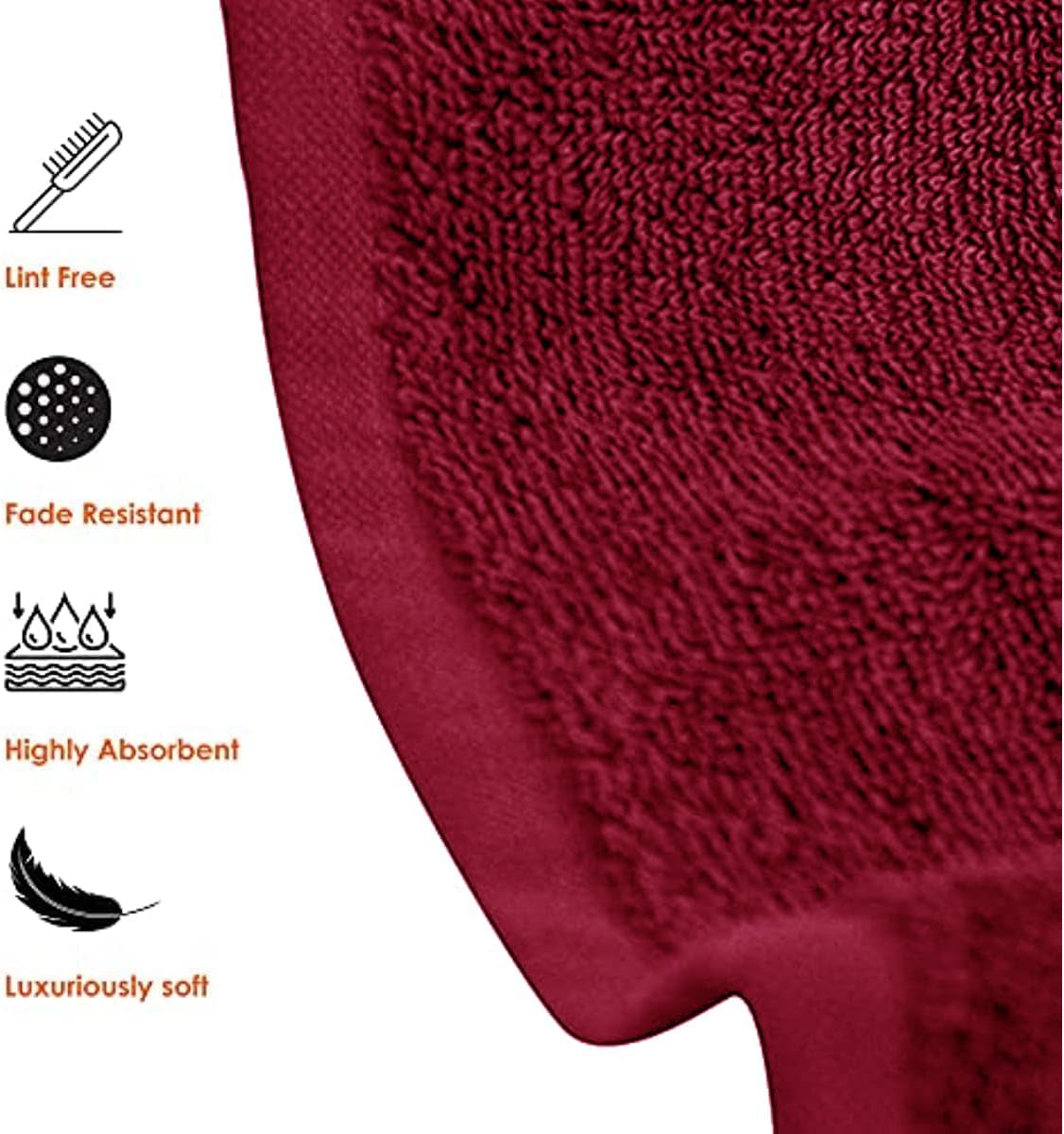 J&V TEXTILES 6 Pack Bath Towel Set (27 x 52 Inches), 500 GSM 100% Ring Spun Cotton Medium Lightweight and Highly Absorbent Quick Drying, Premium Towels for Hotel, Spa and Bathroom (Gray)