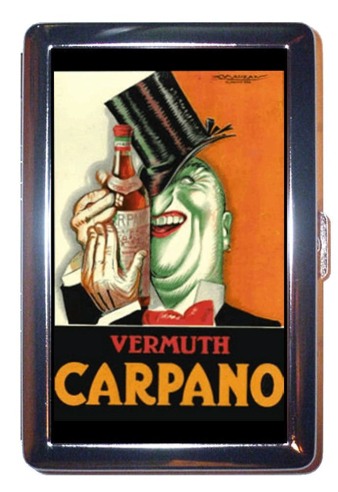 Vermouth Carpano Italy Wild Stainless Steel ID or Cigarettes Case (King Size or 100mm)