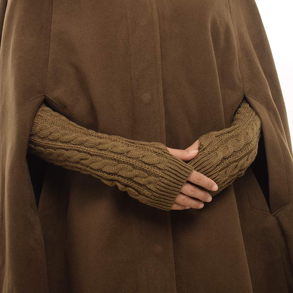 GRACEART Donna Poncho Mantella Lungo Largo alla Moda con Bottoni Cosplay Mantello