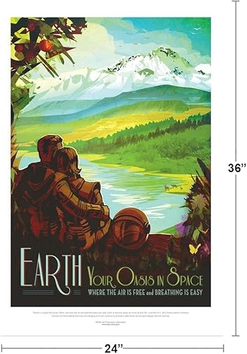 Miniatura 3 de Earth Your Oasis in Space Travel Sistema Solar de la NASA Ciencia Mapa de Niños Galaxia Clase Cuadro Imágenes Planetas Exteriores Hubble Astronomía
