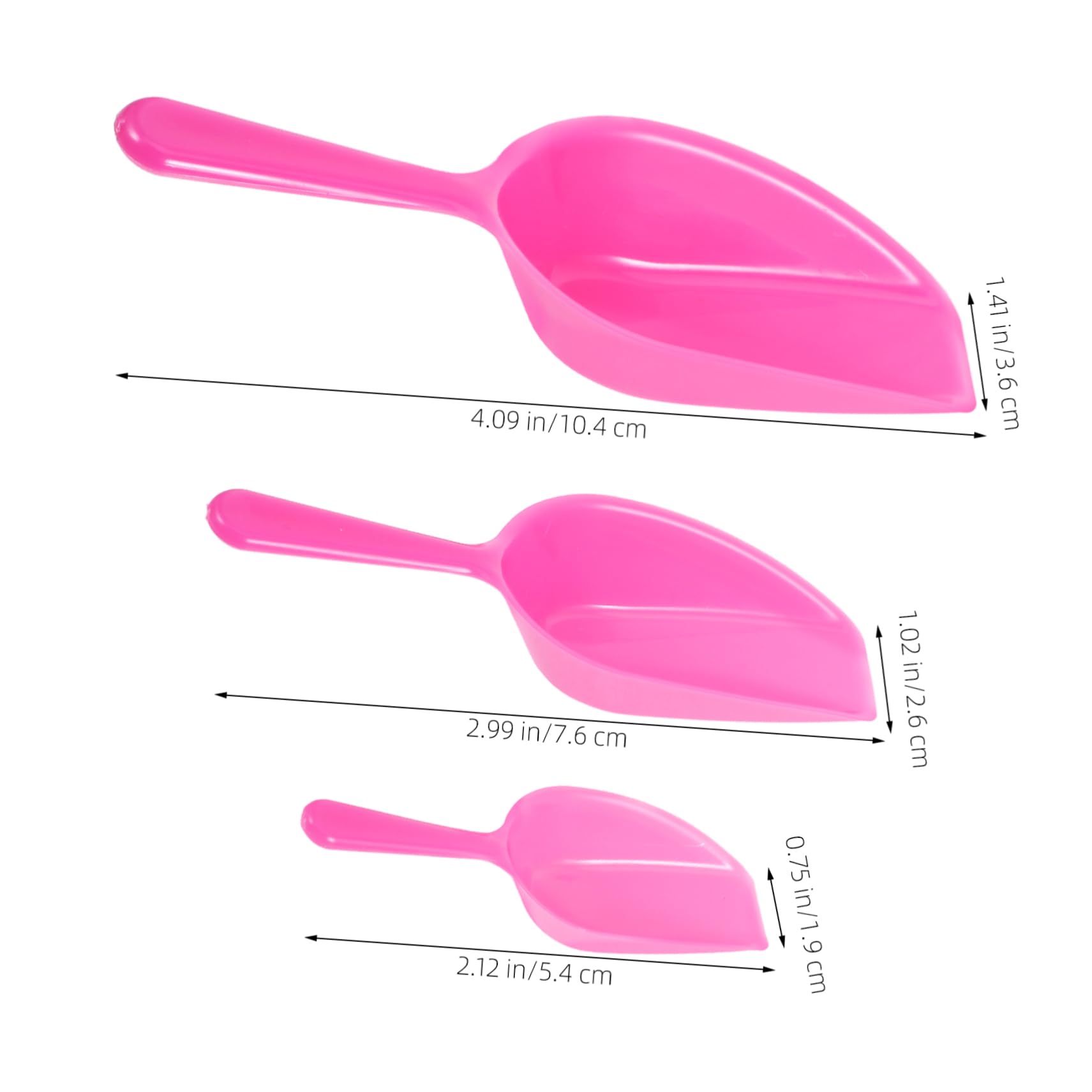 Operitacx Jewelry Making Tool Set 3pc Bead Scoop for Small Beads Diy Jewelry Storage and Organizing Portable Mini Scoops