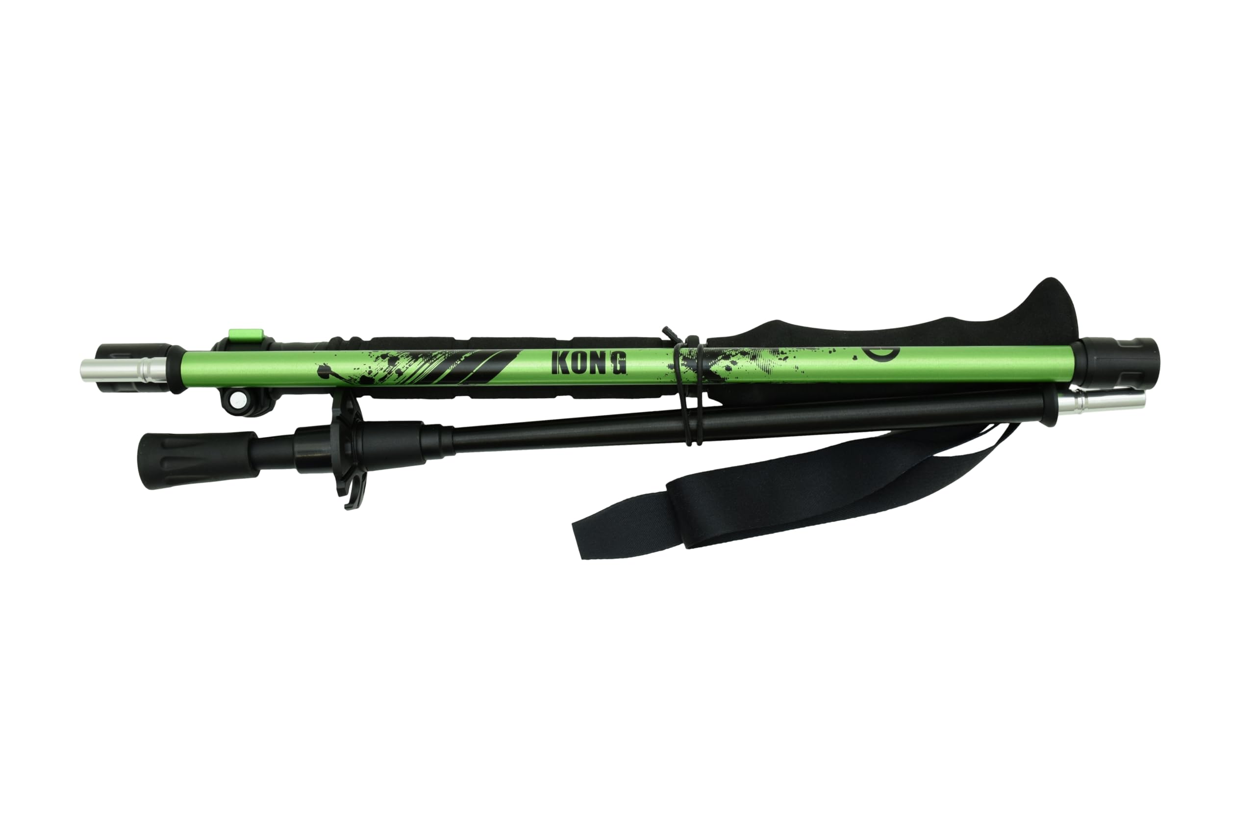 Kong. Taak. Racchette Trekking Pieghevoli. Ultra-Compatte e in Alluminio. Bastoncini da Trekking Leggeri: 295g. Bastoni per Escursionismo Regolabili: 110-135cm. Unisex