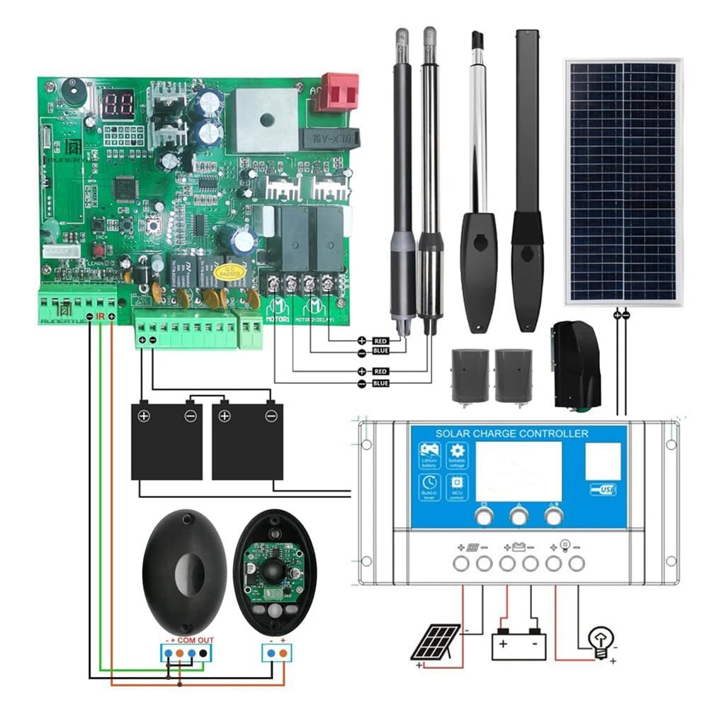 Placa PCB Universal de 24 V CC para de Control de Puerta Batiente de Doble Brazo Automático, Panel de Control, Centro de Control Inteligente B