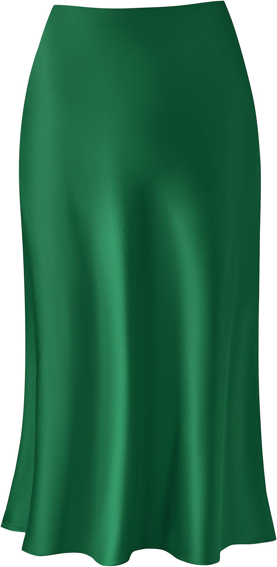 Leopard Skirt for Women Midi Length High Waist Silk Satin Elasticized Cheetah Casual Ladies Skirts