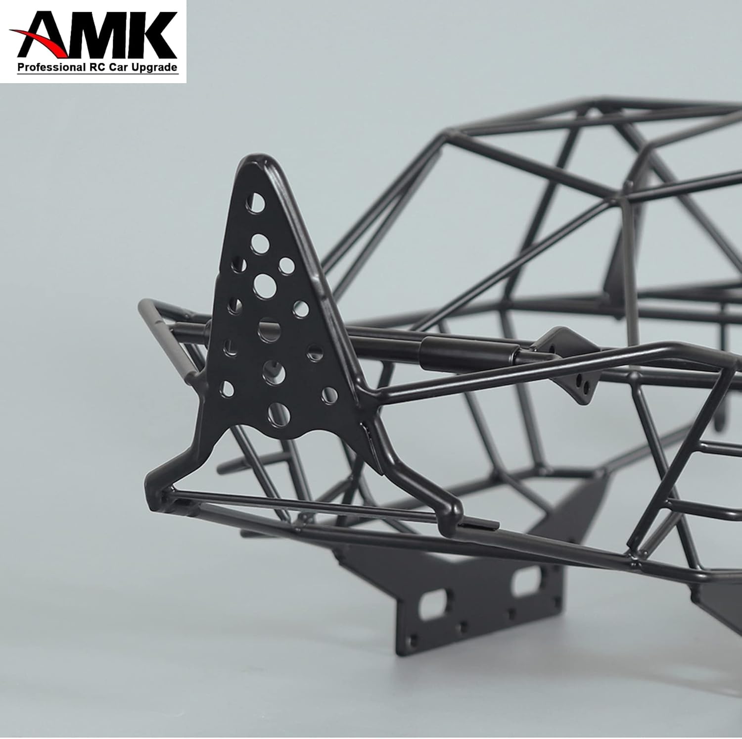 Steel Tube Protective Frame with Metal Chassis Roll Cage Shockpoof 1/10 RC Crawler Body for Axial RR10 Bomber 90053 90048 Rock Racing Rig Upgrade Parts