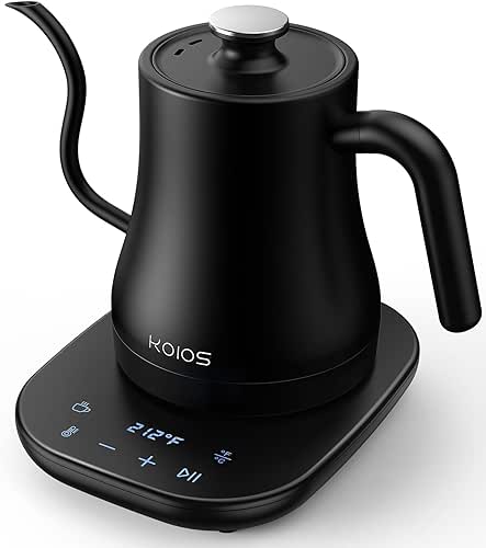Gooseneck Electric Kettle with Temperature Control, 27oz/0.8L Fast Heat Electric