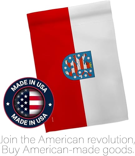 Miniatura 5 de Americana Home & Garden Thuringia House Flag Regional Germany States Central Europe Territory Old History Country Particular Area Decoration Banner