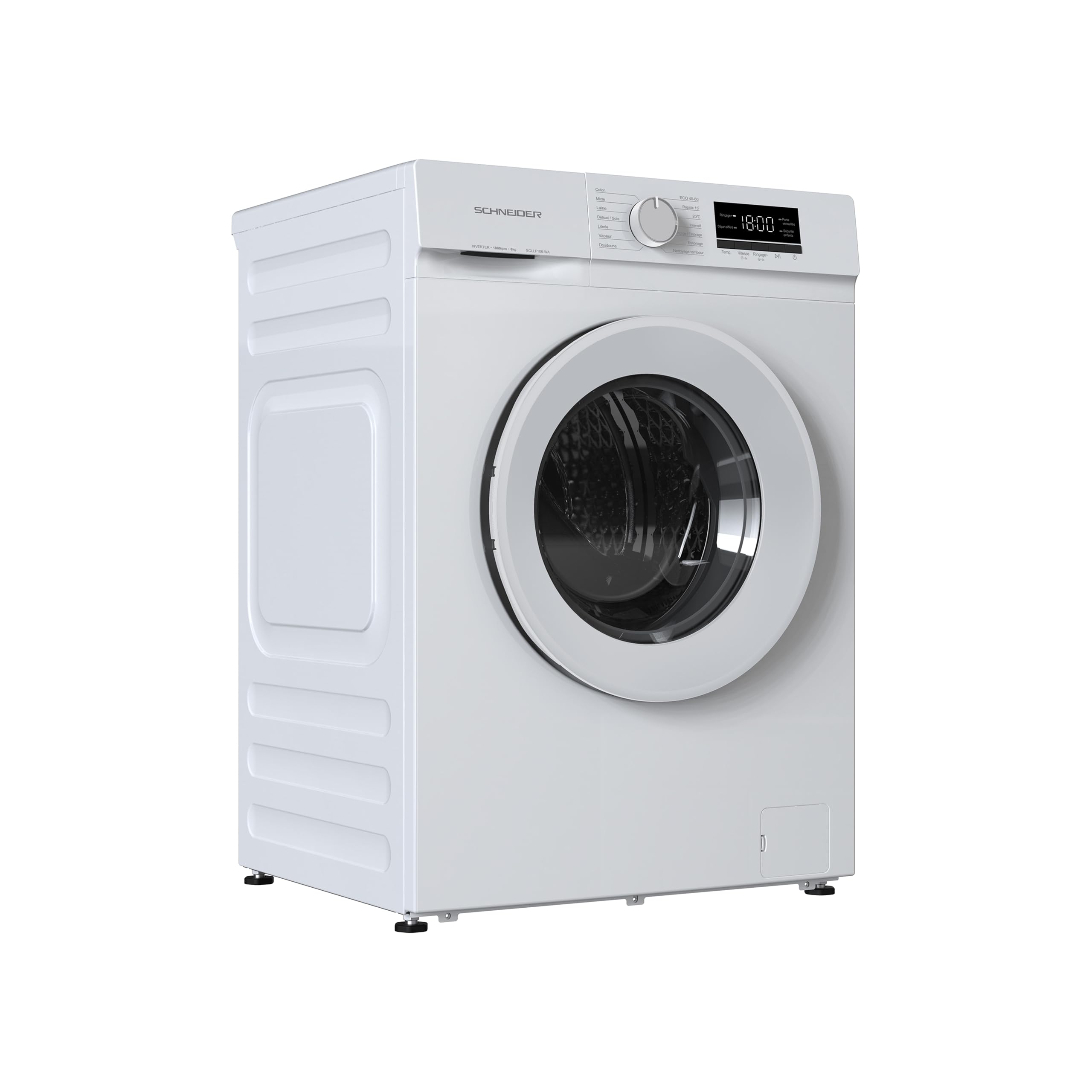 Schneider SCLLF106-WA - Lave linge frontal 6kg Blanc