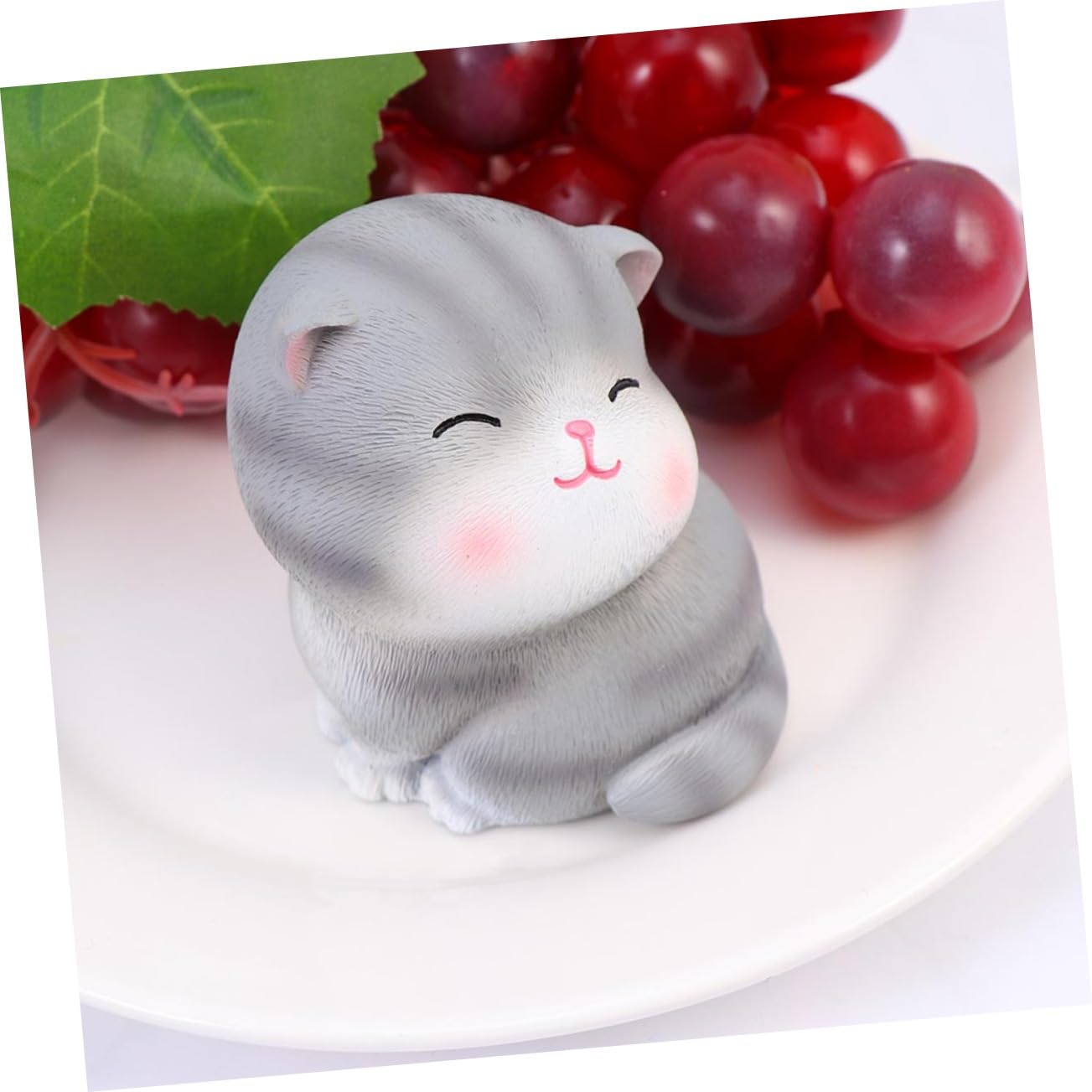 5piezas Decoraciones para Pasteles de Gato de Resina Adornos de Postre para Mesa Decoración de Coche Suministros para Fiestas Estilos Decoración de Mesa de Postres para Boda