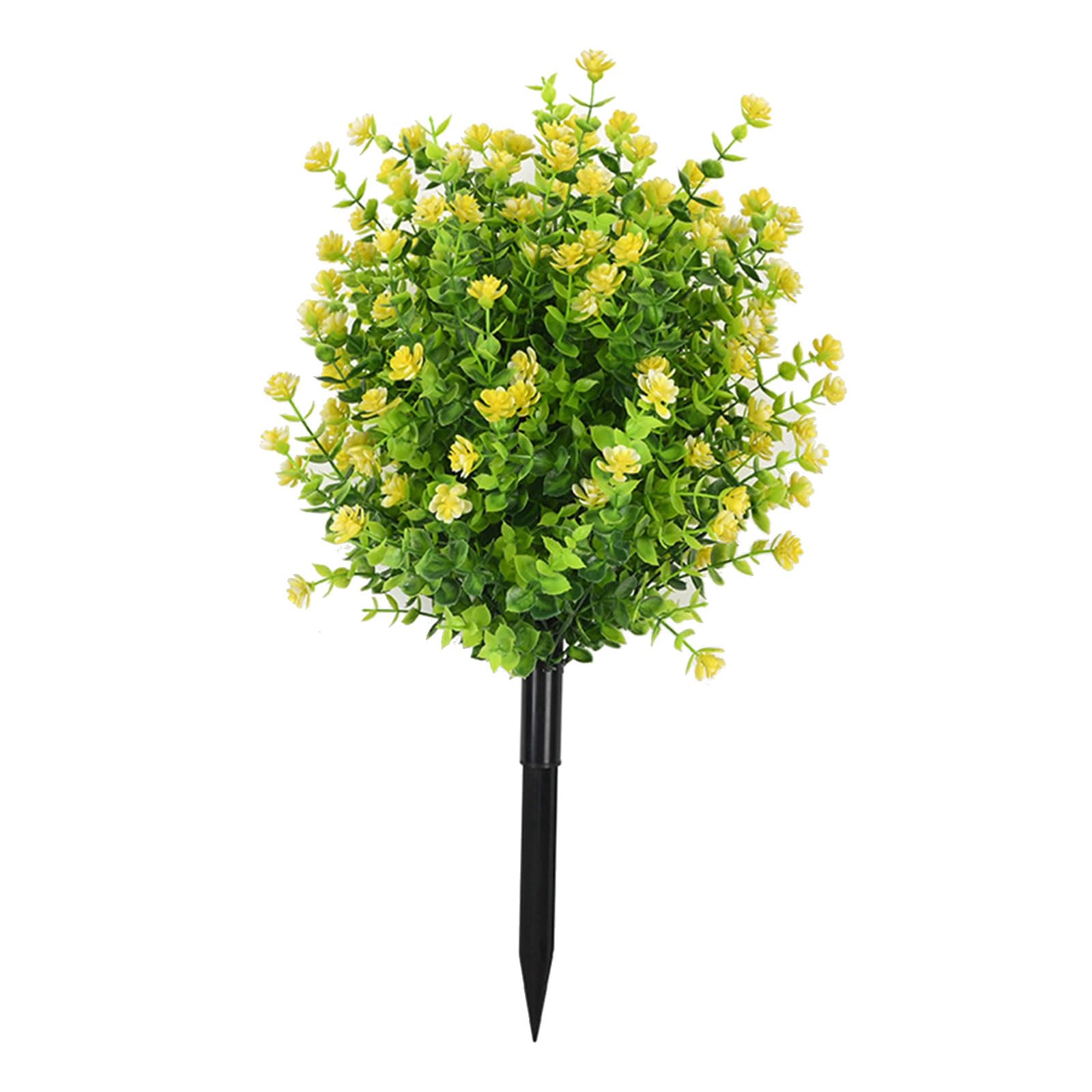 MIDOKSTUA Realistic Artificial Ground Flower Stake for Outdoor Garden Wedding Decoration Artificial Ground Flower Outdoor Garden Decoration Realistic Floral Stake