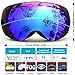 HONGDAK Ski Goggles Snowboard Snowmobile Men Women Anti Fog Polarized OTG Over Glasses Snow Sports Sunglass Snowboarding Jet Skiing Youth Kids